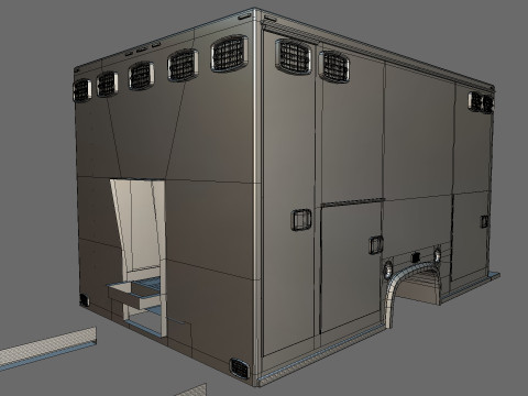 Ambulance Equipment For 350 Truck 3D Модель