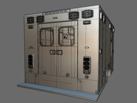 Ambulance Equipment For 350 Truck 3D Модель