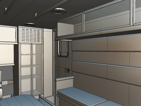 Ambulance Equipment For 350 Truck 3D Модель