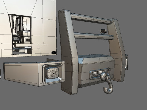 Ambulance Equipment For 350 Truck 3D Модель