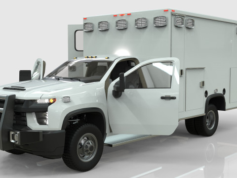 Silverado 2021 Ambulance 3D 모델