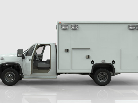 Silverado 2021 Ambulance Model 3D