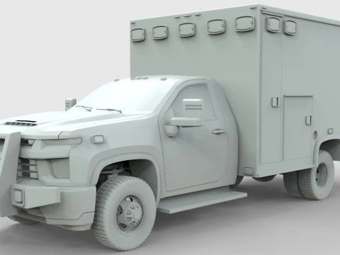 Silverado 2021 Ambulance 3D Model