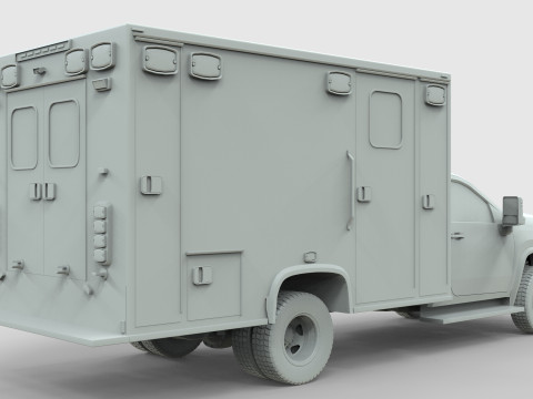 Silverado 2021 Ambulance Model 3D