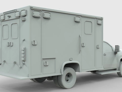 Silverado 2021 Ambulance 3D Model
