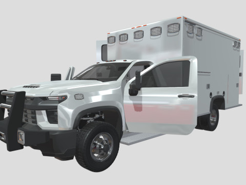 Silverado 2021 Ambulance Model 3D