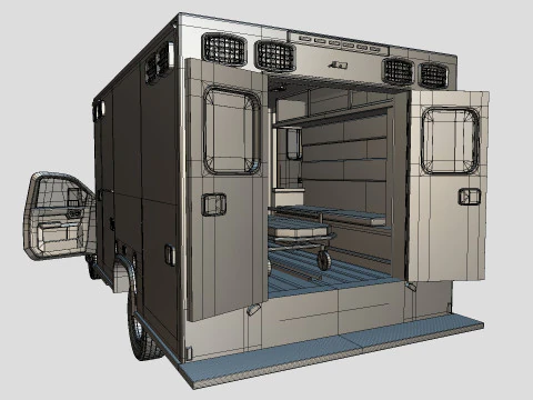 Silverado 2021 Ambulance 3D Model