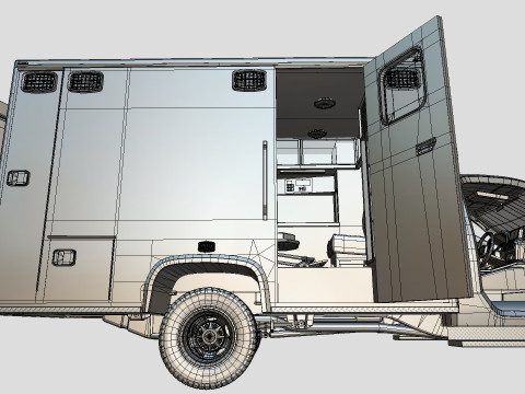 Silverado 2021 Ambulance Model 3D