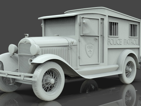 Police Patrol model AA 1930 3D Modell