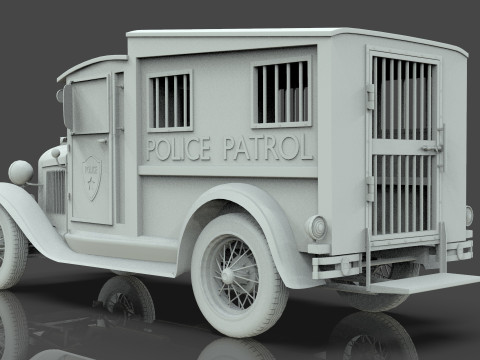 Police Patrol model AA 1930 3D Modell