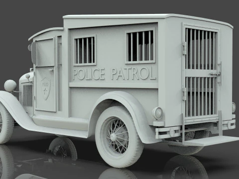 Police Patrol model AA 1930 3D Model