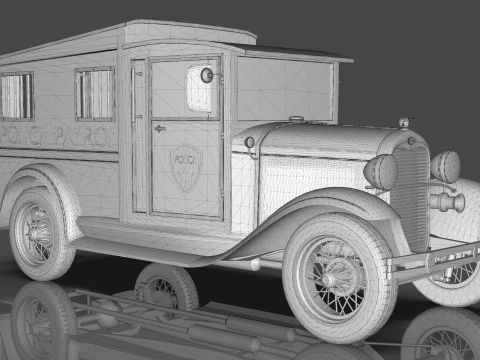 Police Patrol model AA 1930 3D Model