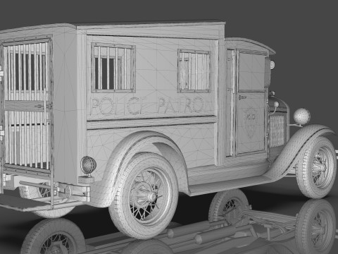 Police Patrol model AA 1930 3D Modell