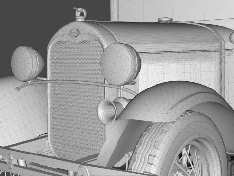 Police Patrol model AA 1930 3D Modell
