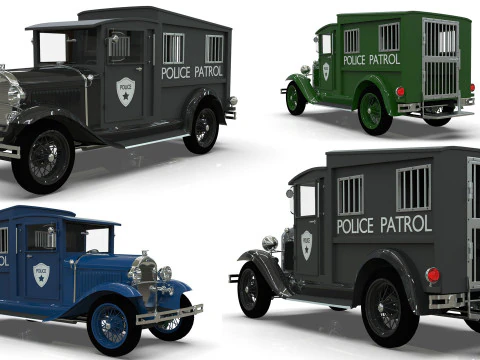 Police Patrol model AA 1930 3D Model