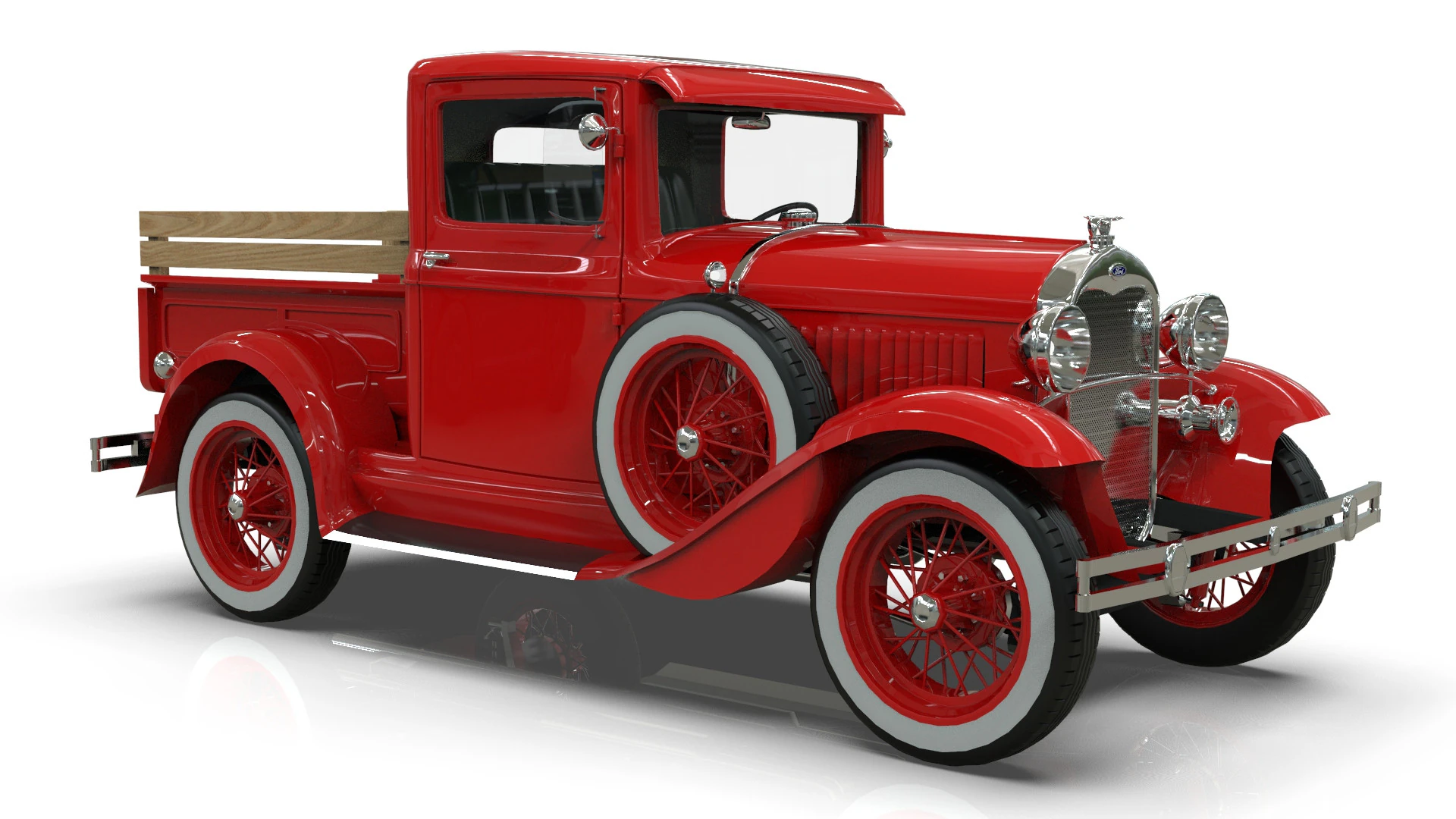 Model A Pickup1930 3D Model .c4d .max .obj .3ds .fbx .stl .blend 
