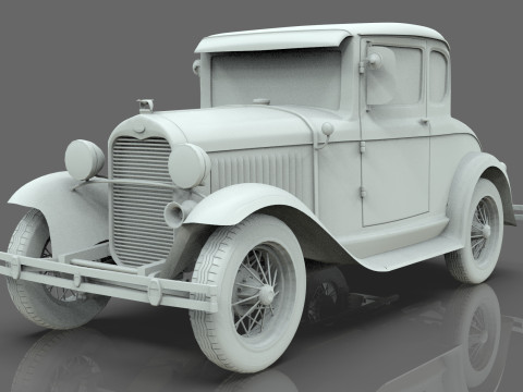 Model A Coupe 1930 3D 모델