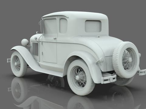 Model A Coupe 1930 3D 모델