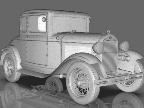 Model A Coupe 1930 3D 모델