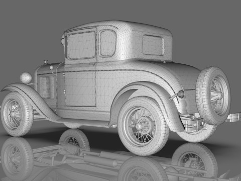 Model A Coupe 1930 3D 모델