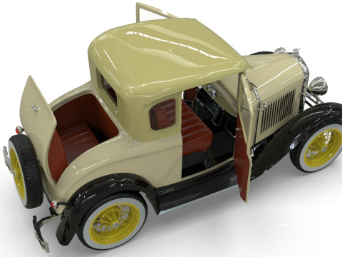 Model A Coupe 1930 3D 모델
