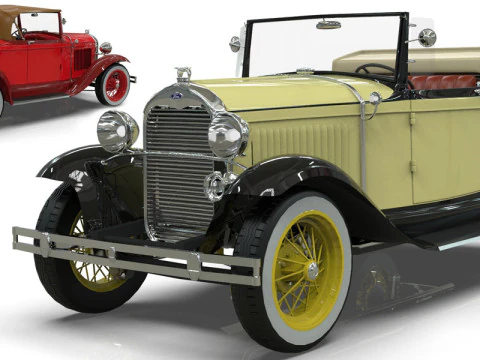 Model A Roadster 1930 3D Model