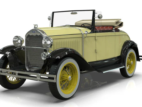 Model A Roadster 1930 3D Model