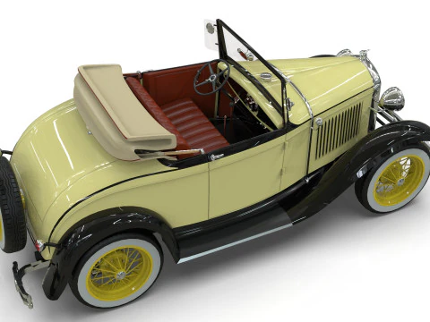 Model A Roadster 1930 3D Model