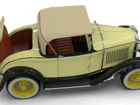 Model A Roadster 1930 3D Model
