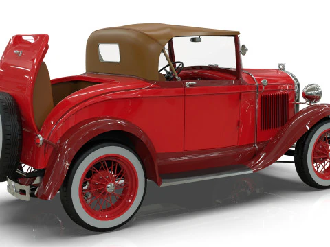 Model A Roadster 1930 3D Model