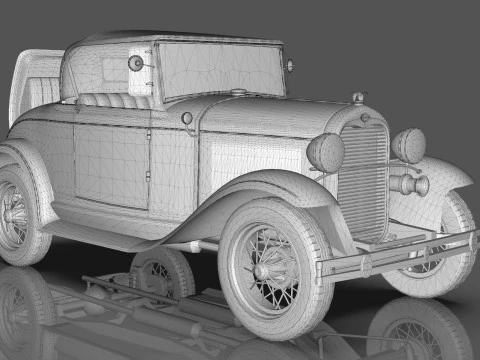 Model A Roadster 1930 3D Model