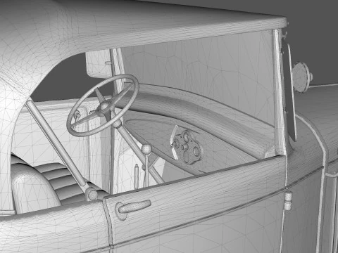 Model A Roadster 1930 3D Model
