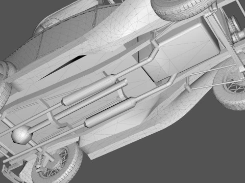 Model A Roadster 1930 3D Model
