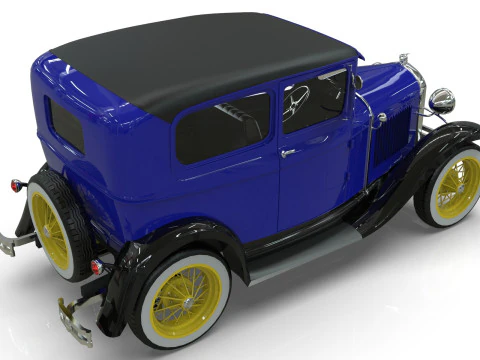 Model A Tudor 1930 3D Model