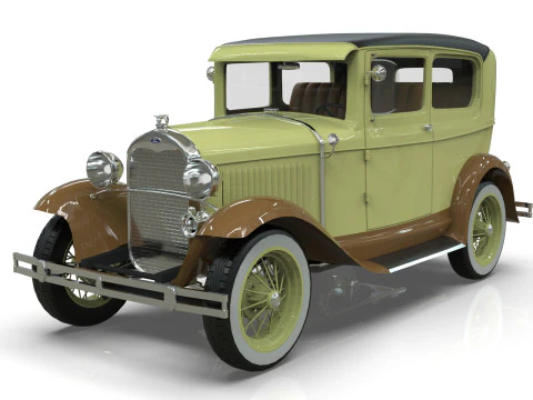 Model A Tudor 1930 3D Model