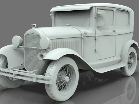 Model A Tudor 1930 3D Model