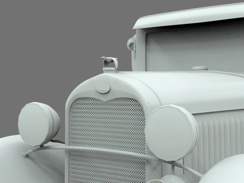 Model A Tudor 1930 3D Model