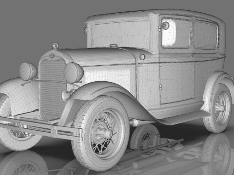 Model A Tudor 1930 3D Model