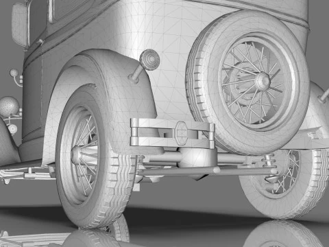 Model A Tudor 1930 3D Model
