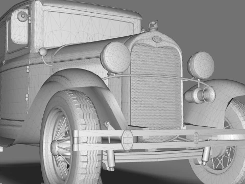 Model A Tudor 1930 3D Model