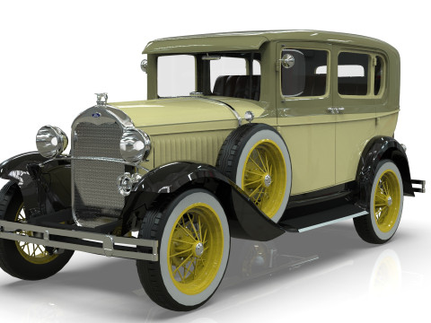 Model A Sedan 4 Doors 1930 3D 모델
