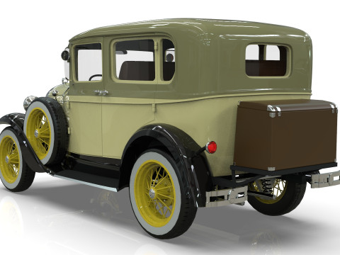 Model A Sedan 4 Doors 1930 3D Модель