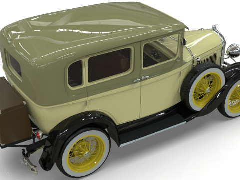 Model A Sedan 4 Doors 1930 3D Модель