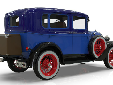 Model A Sedan 4 Doors 1930 3D Модель