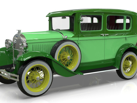 Model A Sedan 4 Doors 1930 3D Модель