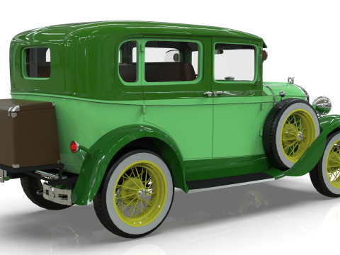 Model A Sedan 4 Doors 1930 3D Модель