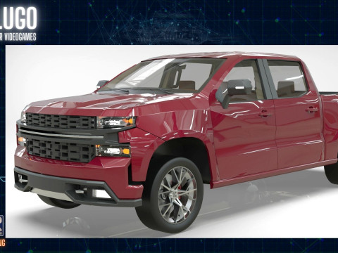 Chevy Silverado 2020 concept Low-poly 3D 모델