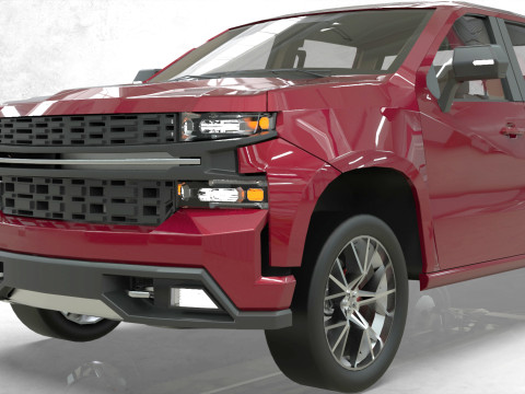 Chevy Silverado 2020 concept Low-poly 3Dモデル