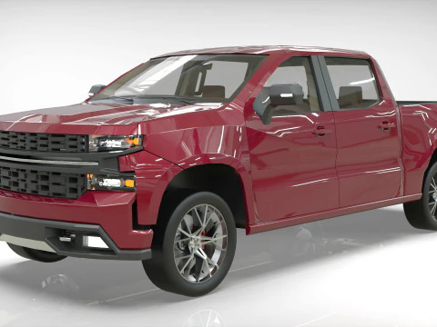 Chevy Silverado 2020 concept Low-poly 3D Model