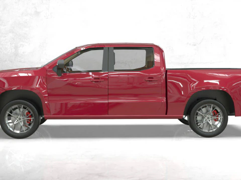 Chevy Silverado 2020 concept Low-poly 3D Model